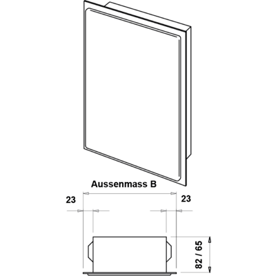 Russtüre gasdicht flach, 18/18 grundiert