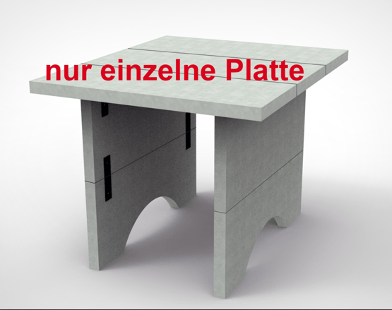 Betonplatte einzeln 1000 x 400 x 60 mm