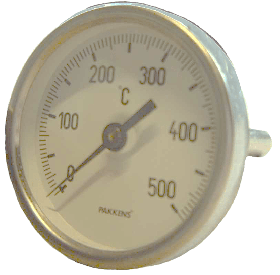 Tür-Thermometer, Ø = 63 mm, L = 100 mm, 0 - 500 °C