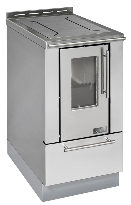 Holzkochherd Reiat 38  CNS B/H/T 380 /  900 / 600 mm